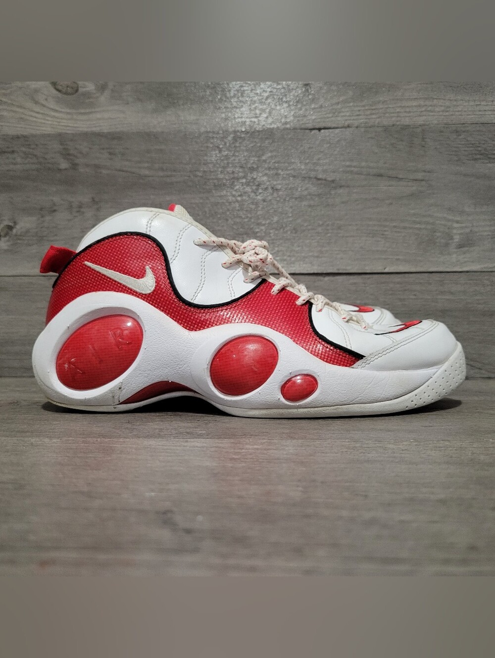 Nike Air Zoom Flight 95 Jason Kidd Mens Size 10 White Red DX1165-100